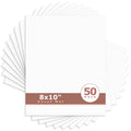 8x10 Uncut Mat Boards - Pack of 50 White