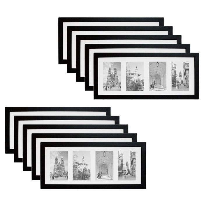 8x20 Collage Picture Frames for Four 4x6 Picture Wood Frame (10 Pcs per Box)