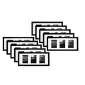 8x20 Collage Picture Frames for Three 4x6 Picture Black Wood Frame(10 Pcs per Box)