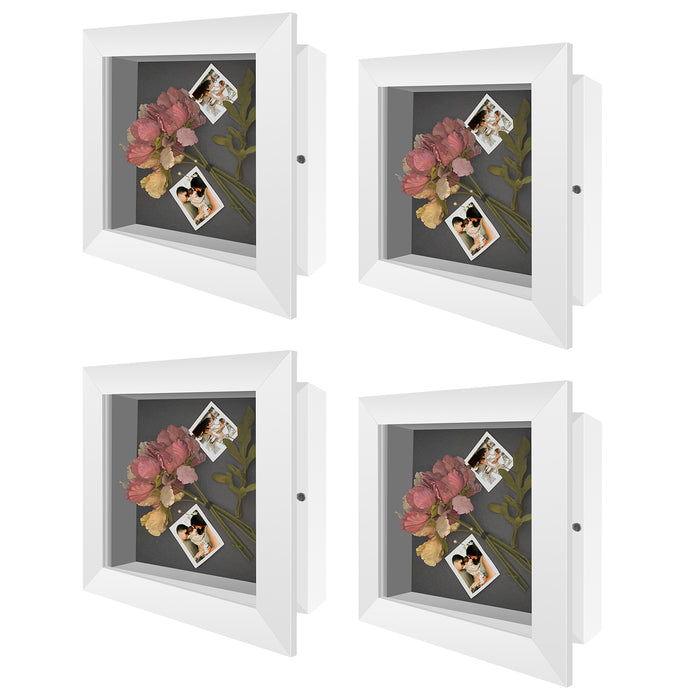8x8 Shadow Box Frame (4 Pcs Per Box) White