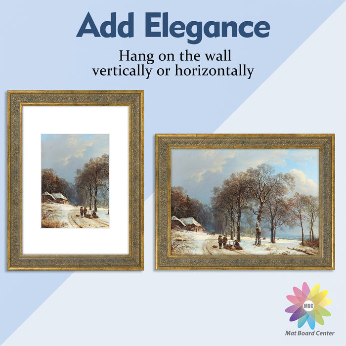 9x12 Picture Frame with White Mat for 6x8 Picture (10 Pcs Per Box)