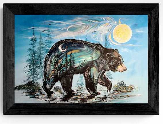 Carla Joseph A Bear's Journey Wall Art | Native Art Canada