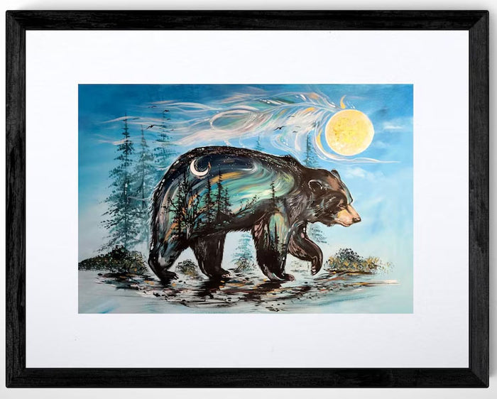 Carla Joseph A Bear's Journey Wall Art | Native Art Canada
