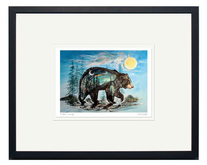 Carla Joseph A Bear's Journey Wall Art | Native Art Canada
