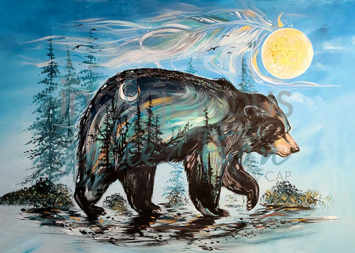 Carla Joseph A Bear's Journey Wall Art | Native Art Canada
