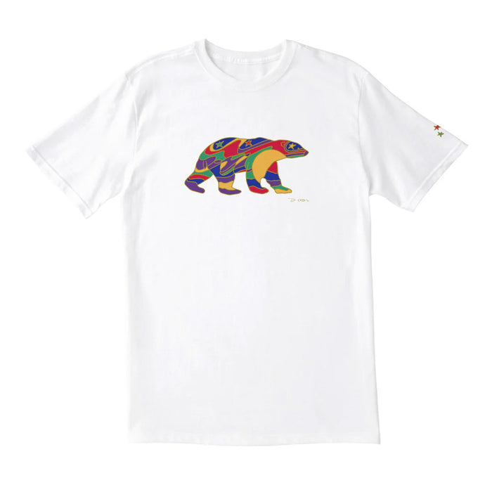 Alpha Bear,  Tshirt in Adult and Youth Sizes Design by Dawn Oman indigenous art gift by Dawn Oman Canada