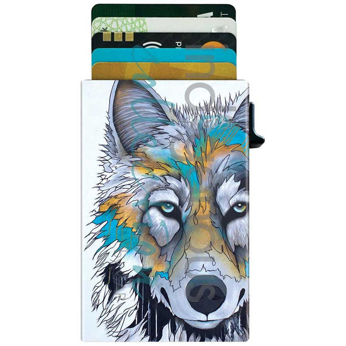 Alpha by Micqaela Jones Metal Card Holder, RIFD indigenous art gift by Micqaela Jones Canada