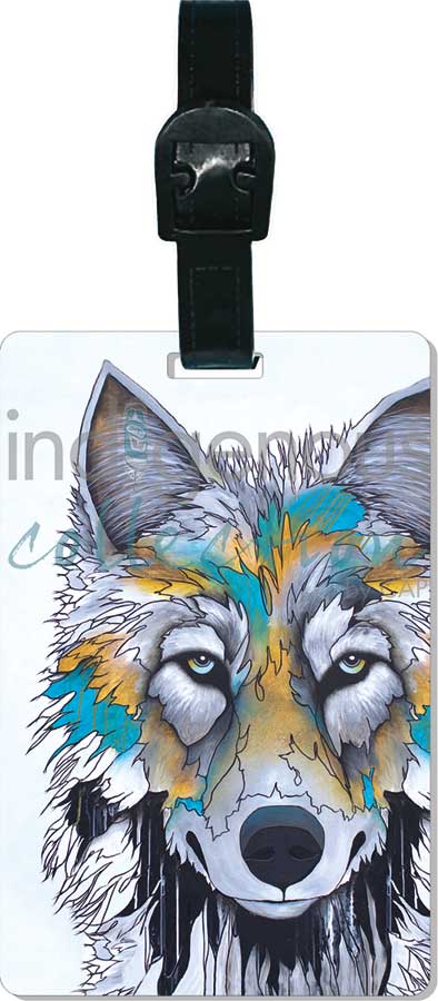Luggage Tags with Indigenous Designs indigenous art gift by North of Fifty First Nations & Métis Art Boutique Canada