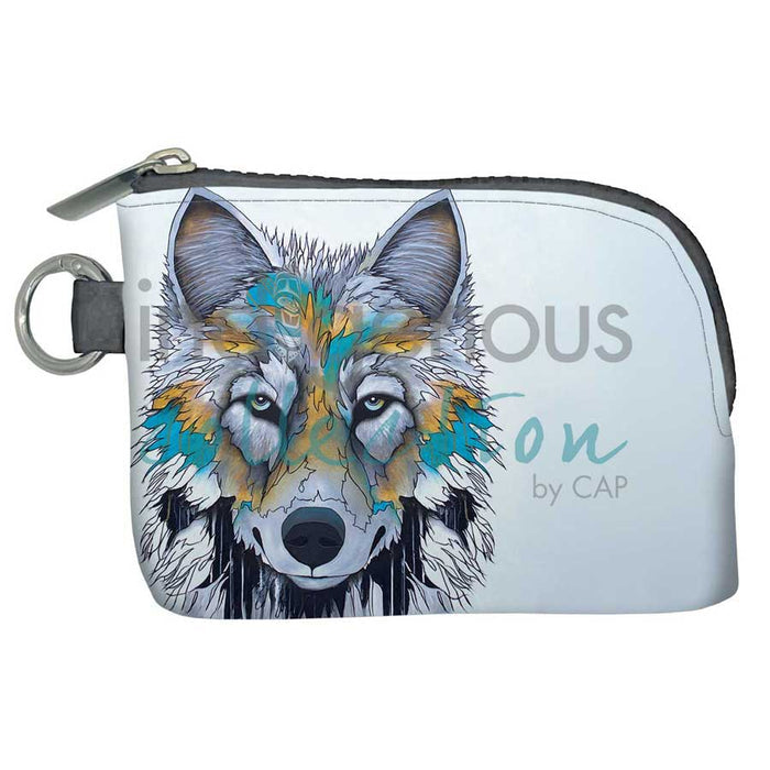 Alpha Wolf, Micqaela Jones, Pocket Wallet, Indigenous Art, North of Fifty