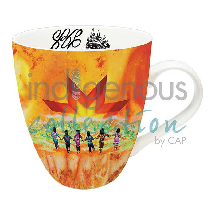 "Always in Our Hearts" 18 oz mug by Indigenous Artist Shawna Boulette Grapentine
