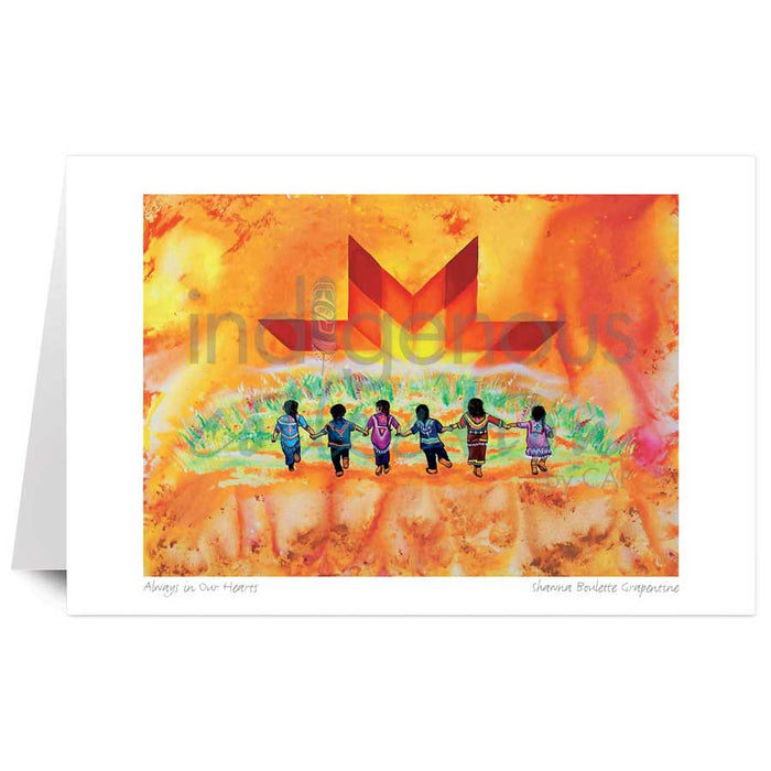 "Always in our Hearts" Art Card by Native Artist Shawna Boulette Grapentine