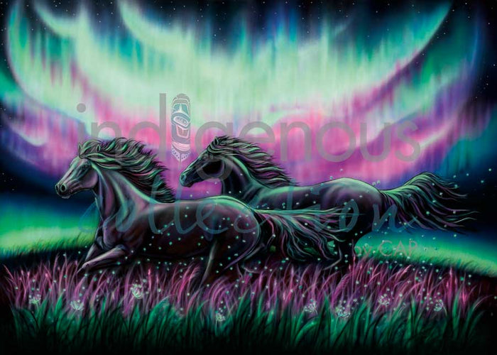 AMY KELLER REMPP "Sky Dance indigenous wall art by Amy Keller Rempp Canada