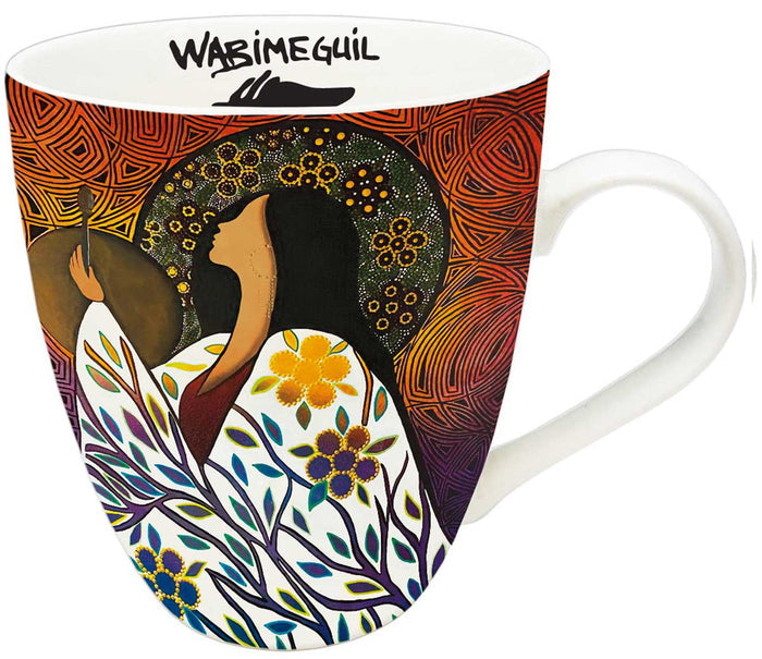 Ancestral Song 18 oz indigenous art mug by Betty Albert Canada
