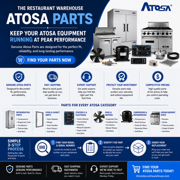 Atosa USA W0499485 Water Curtain for YR800-AP-261