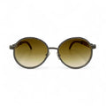 Bagatelle (Iced - CZ) - 56-16 Silver Woods Sunglasses w/ Full Diamond Frame