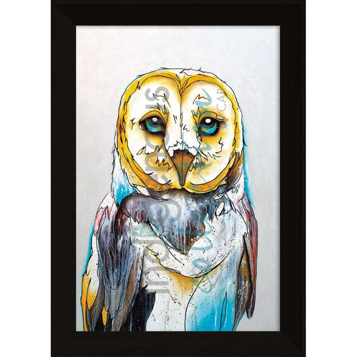 Micqaela Jones Barn Owl Wall Art | Native Art Canada
