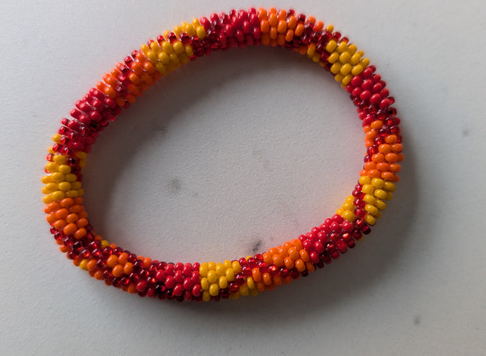 orange red gold geometric