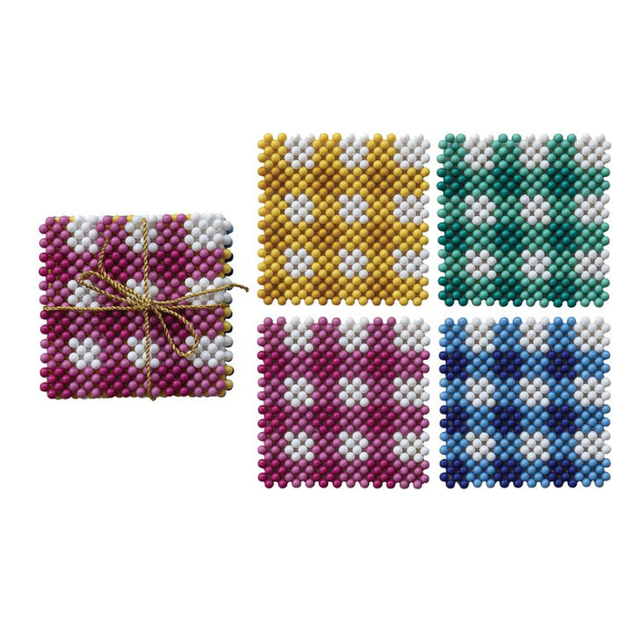 Beaded Coasters | Set of 4