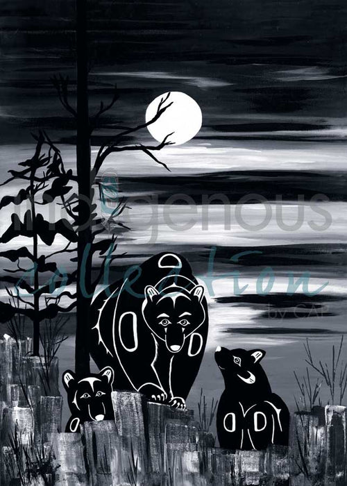 Diane Levesque Bear and Cubs Wall Art | Native Art Canada