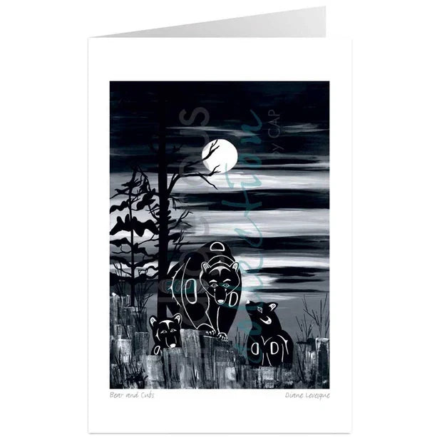 Diane Levesque Bear and Cubs Wall Art | Native Art Canada