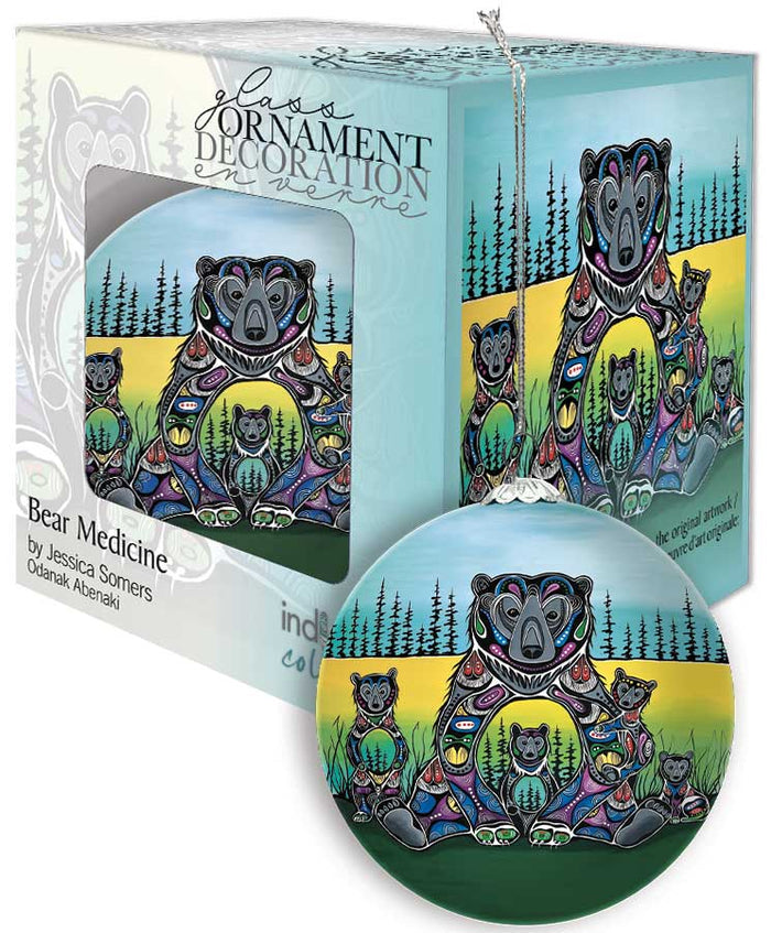 Bear Medicine indigenous ornament by Jessica Somers Canada