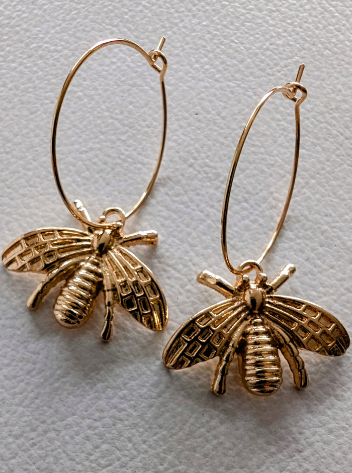 Bee Earrings indigenous art gift by Canadian Fashion & Home Decor Boutique Canada