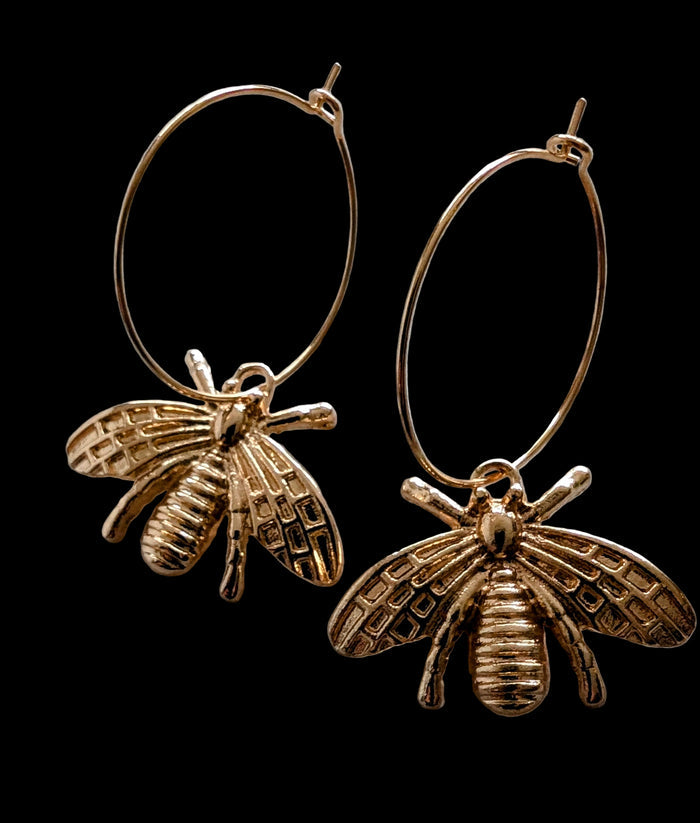 Bee Earrings indigenous art gift by Canadian Fashion & Home Decor Boutique Canada