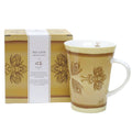 Bee-Lieve 10 oz porcelain mug with box featuring Indigenous artwork by Cree artist Pat Bruderer.