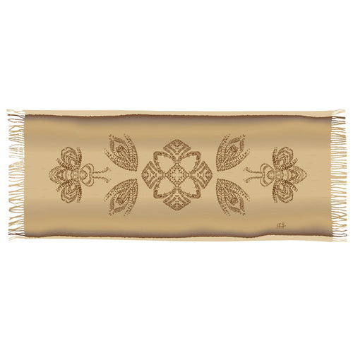 Bee-Lieve indigenous art shawl by Pat Bruderer Canada