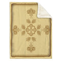 "Bee-Lieve" Faux Rabbit Throw, artwork by Cree Artist Pat Bruderer - COMING SOON - AVAILABLE TO PRE-ORDER