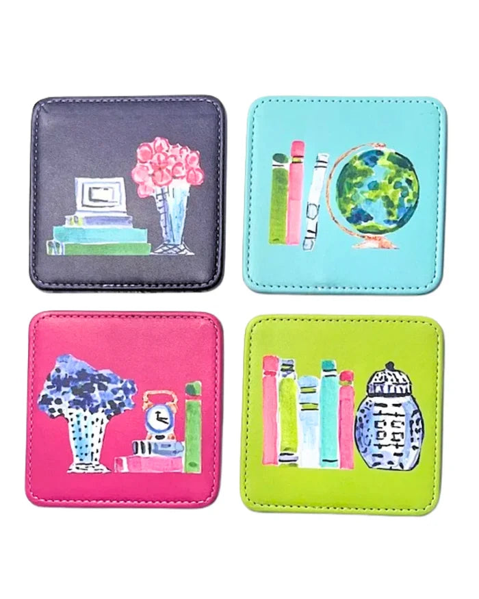 Believe in Your Shelf Coasters | Set of 4