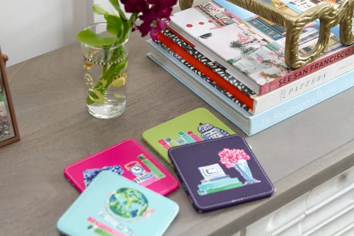 Believe in Your Shelf Coasters | Set of 4