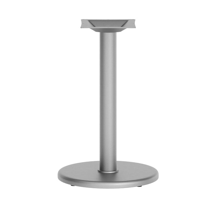 18" RD Silver Base w/ Column