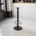 Black 18 RND Bar Height Base
