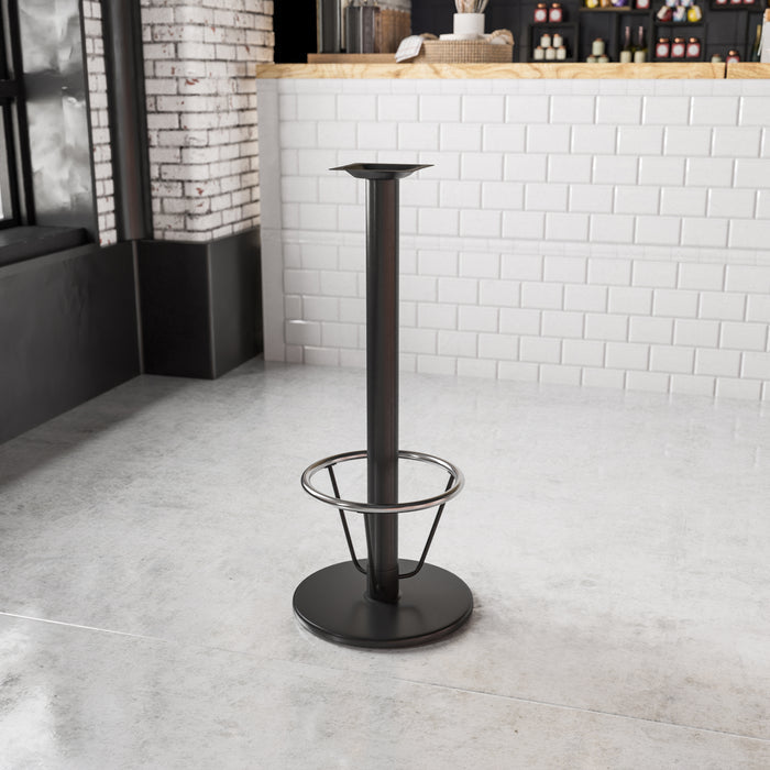 Black 18 RND Bar Height Base