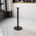 Black 18 RND Bar Height Base