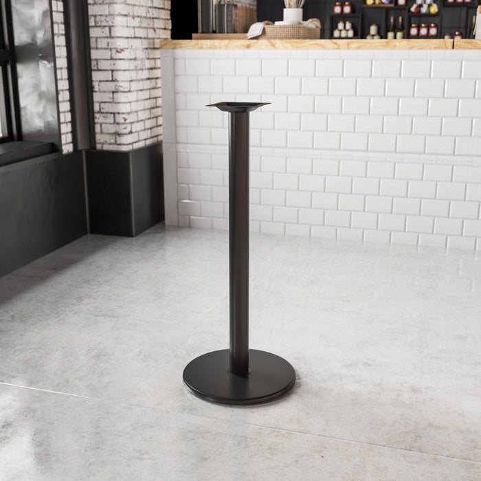 Black 18 RND Bar Height Base