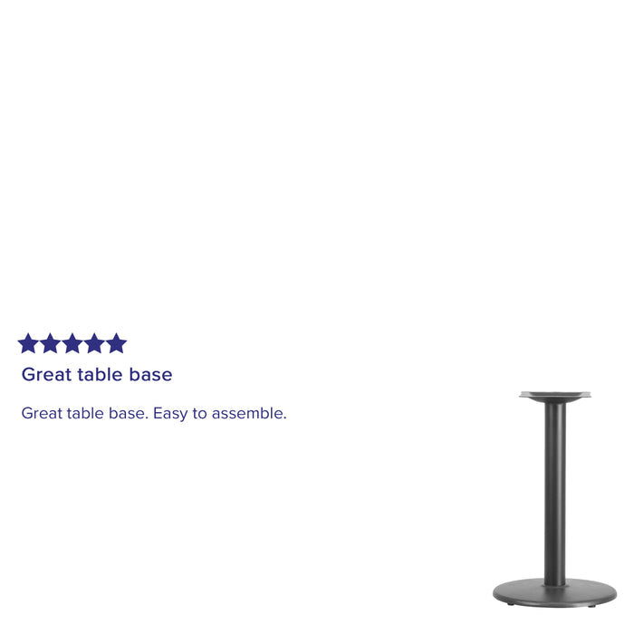 Black 18 RND Table Height Base