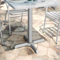22x22 Silver X-Base w/ Column