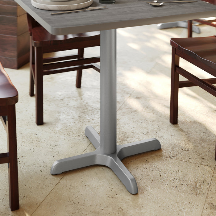 22x22 Silver X-Base w/ Column