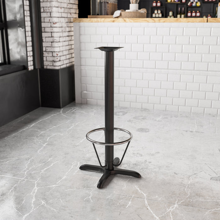 Black 22x22 Bar Height X-Base