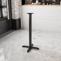 Black 22x22 Bar Height X-Base