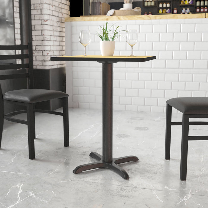 Black 22x22 Table HT X-Base