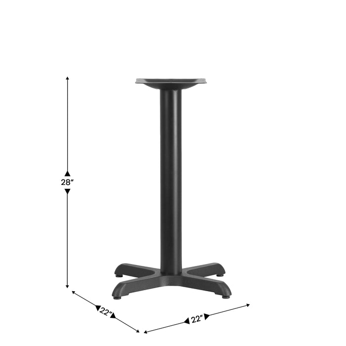 Black 22x22 Table HT X-Base