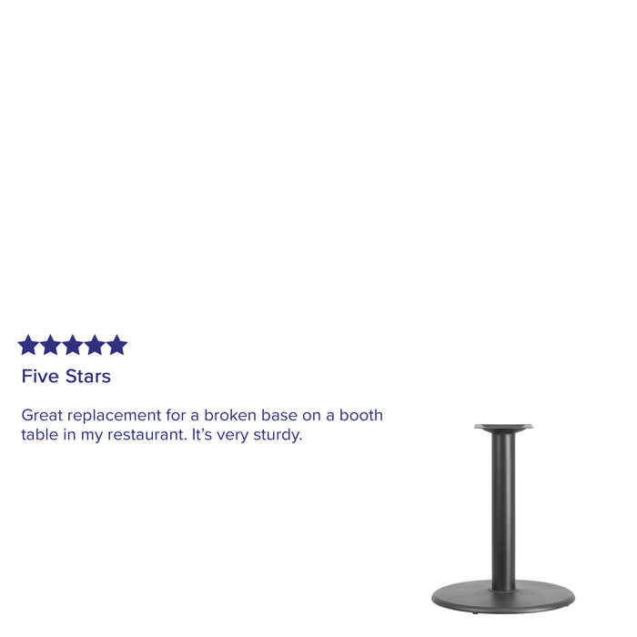 Black 24 RND Table Height Base