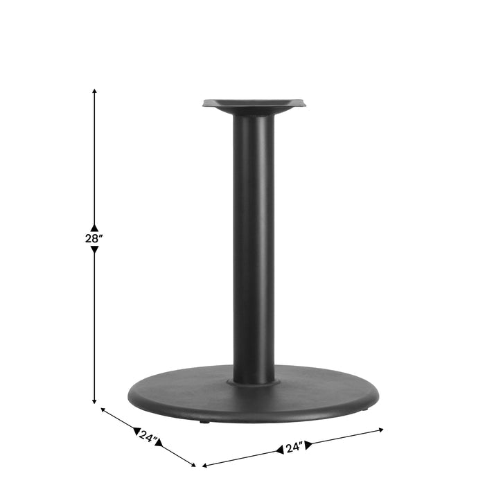 Black 24 RND Table Height Base