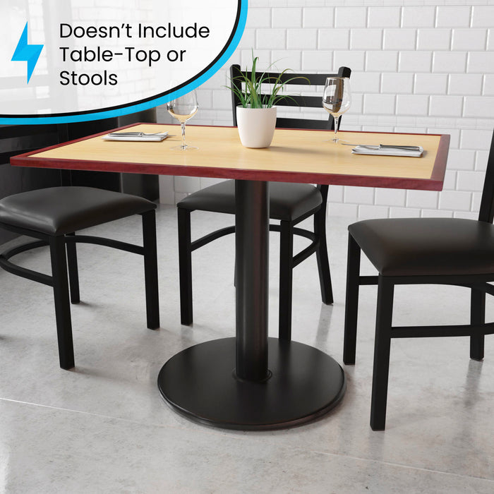 Black 24 RND Table Height Base