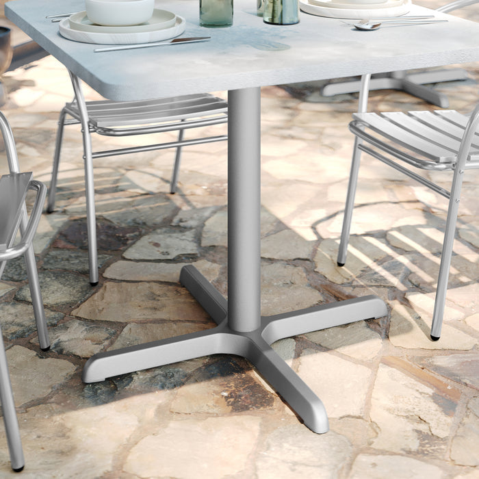 30x30 Silver X-Base w/ Column