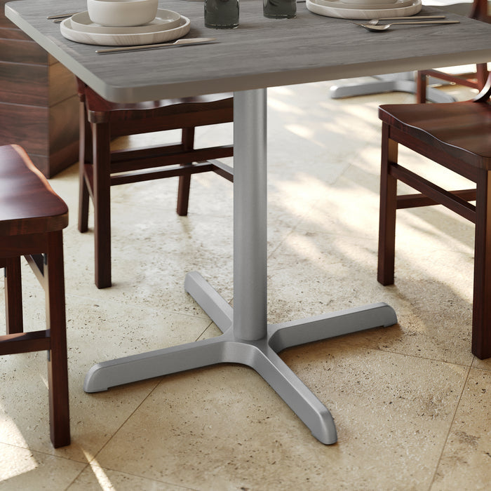 30x30 Silver X-Base w/ Column