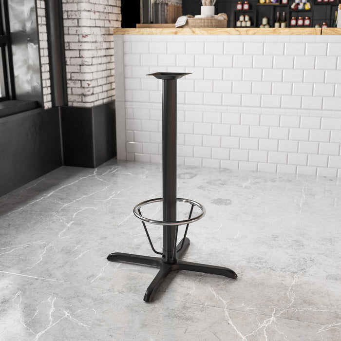 Black 30x30 Bar Height X-Base